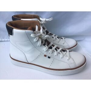 Allen Edmonds Men's High Top Leather Sneakers White Size 9.5D